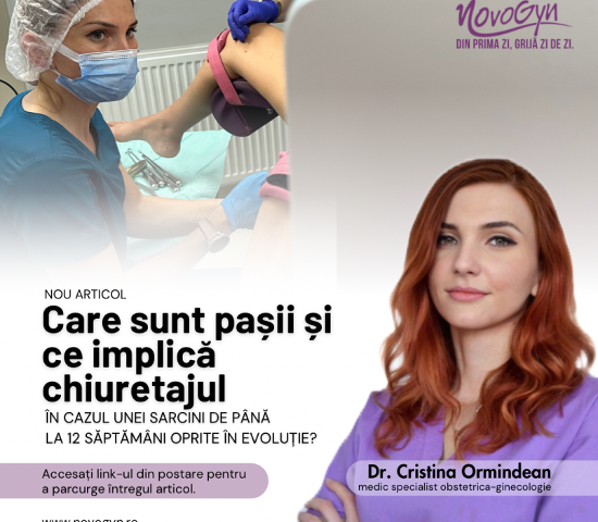 Care sunt pașii și ce implică chiuretajul în cazul unei sarcini de până la 12 săptămâni oprite în evoluție?